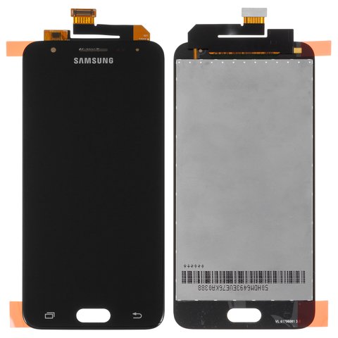 Дисплей для Samsung G570F DS Galaxy J5 Prime, чорний, Original PRC , original glass