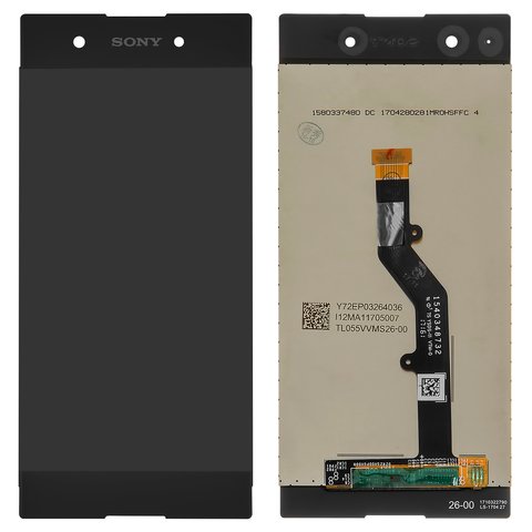 Дисплей для Sony G3412 Xperia XA1 Plus Dual, чорний, без рамки, Original PRC 