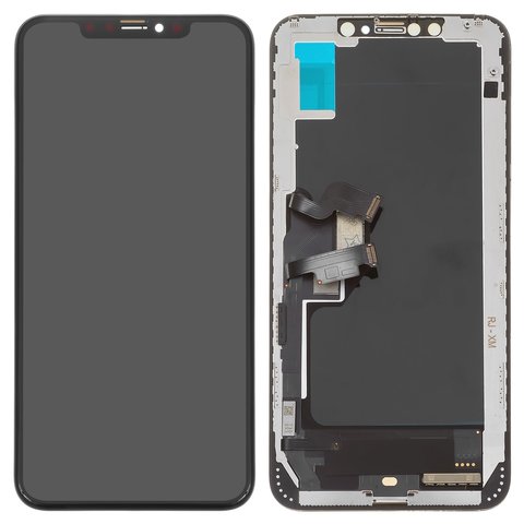 Дисплей для iPhone XS Max, черный, с рамкой, Copy, Tianma, TFT 