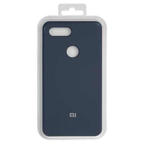 Чехол для Xiaomi Mi 8 Lite 6.26", черный, синий, Original Soft Case, силикон, dark blue 08 , M1808D2TG