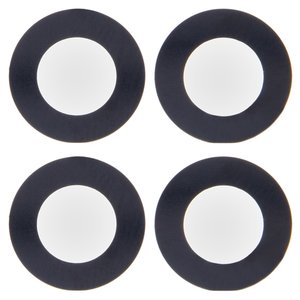 Скло камери для iPhone 14, iPhone 14 Plus, чорне, без рамки, комплект 2 шт.