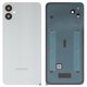 Задня панель корпуса для Samsung A055 Galaxy A05, біла, із склом камери, silver