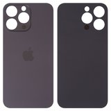 Задняя панель корпуса для iPhone 14 Pro Max, черная, не нужно снимать стекло камеры, Original (PRC), big hole