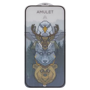 Захисне скло iNobi Amulet для Apple iPhone 14 Pro, Full Glue, Anti Static, без упаковки , чорний, шар клею нанесений по всій поверхні