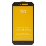 Защитное стекло для Xiaomi Redmi Note 5A, Redmi Note 5A Prime, Redmi Y1 Lite, совместимо с чехлом, Full Glue, (без упаковки), черный