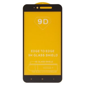 Защитное стекло для Xiaomi Redmi Note 5A, Redmi Note 5A Prime, Redmi Y1 Lite, совместимо с чехлом, Full Glue, без упаковки , черный