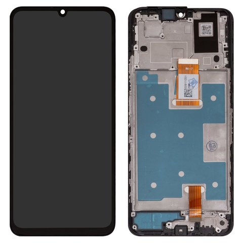 Дисплей для Huawei Honor X7a, черный, с рамкой, High Copy, TXDI675EBAPU 5, RKY LX1, RKY LX2, RKY LX3