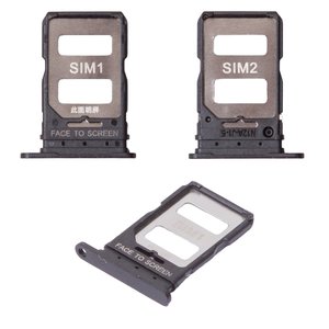 Тримач SIM карти для Xiaomi 14T, 14T Pro, чорний, titan black