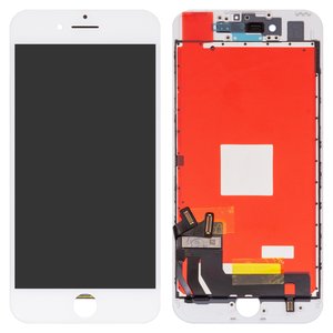 Дисплей для iPhone 7, белый, с рамкой, Оригинал переклеено стекло , Уцінка. не працює 3D Touch.