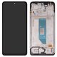 Дисплей для Xiaomi Redmi Note 14 4G, чорний, з рамкою, High Copy, 159.6mm, (OLED), 24117RN76G, 24117RN76O, global version