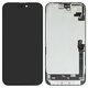 Дисплей для iPhone 16 Plus, черный, с рамкой, Оригинал (переклеено стекло)