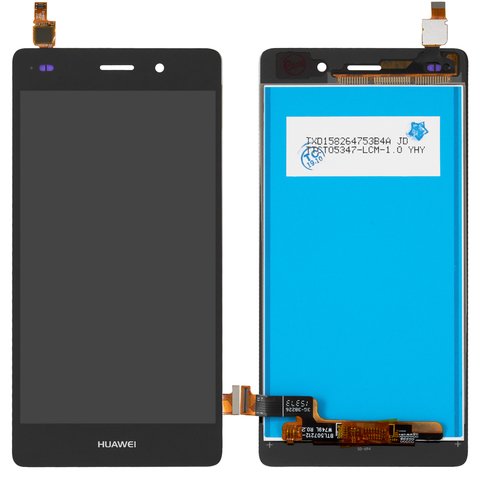 Дисплей для Huawei P8 Lite ALE L21 , черный, без рамки, High Copy