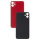 Housing Back Cover compatible with iPhone 11, (red, no need to remove the camera glass, big hole)