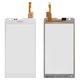 Touchscreen compatible with Sony C5302 M35h Xperia SP, C5303 M35i Xperia SP, (white)