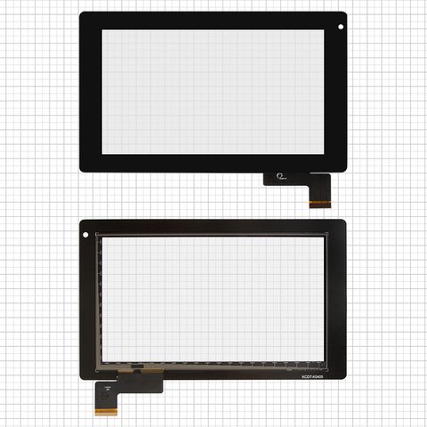 Touchscreen compatible with China Tablet PC 7"; GoClever Tab R74; Prestigio MultiPad 7.0 Ultra PMP3370B , black, 112 mm, 51 pin, 187 mm, capacitive, 7"  #HOTATOUCH C097162A1 DRFPC065T V1.0 0285 V01
