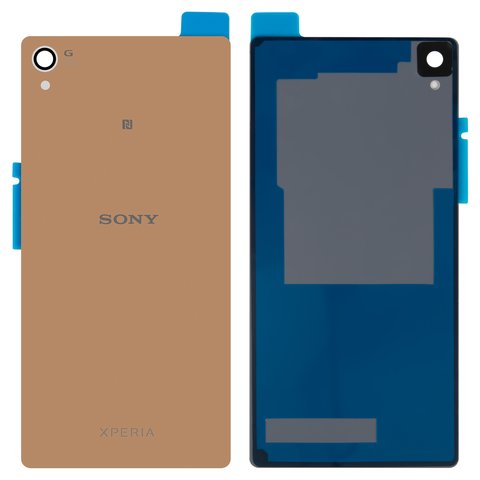 Panel trasero de carcasa puede usarse con Sony D6603 Xperia Z3, D6633 Xperia Z3 DS, D6643 Xperia Z3, D6653 Xperia Z3, dorada, copper