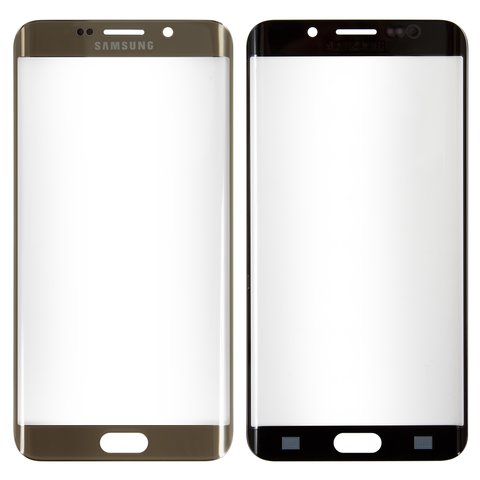 Housing Glass compatible with Samsung G928 Galaxy S6 EDGE Plus, golden 