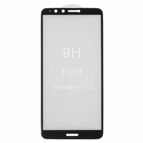 Защитное стекло All Spares для Huawei Enjoy 8 Plus, Y9 2018 , 5D Full Glue, черный, cлой клея нанесен по всей поверхности