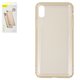 Case Baseus compatible with iPhone XS Max, (golden, transparent, protective, silicone) #ARAPIPH65-SF0V