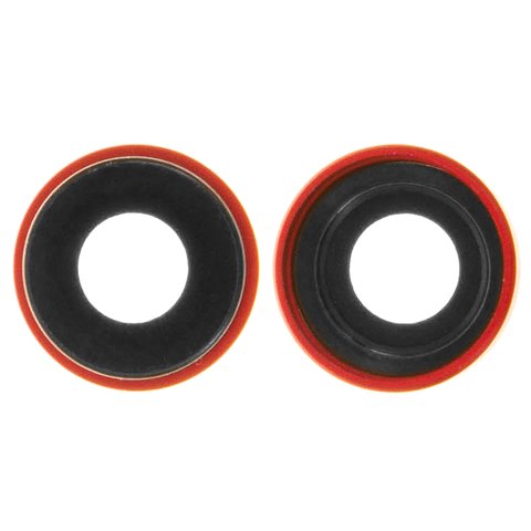 Camera Lens compatible with iPhone XR, red, with frames 