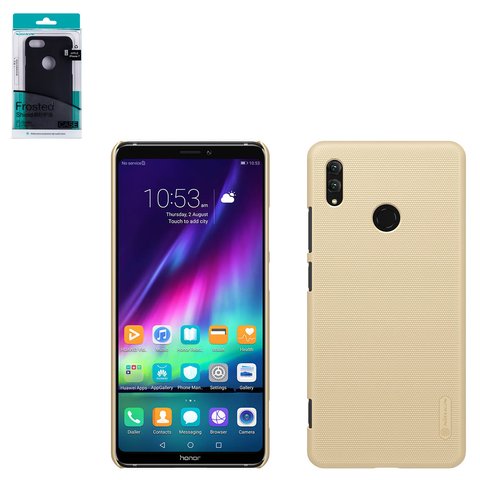Case Nillkin Super Frosted Shield compatible with Huawei Honor Note 10, golden, with support, matt, plastic  #6902048162198