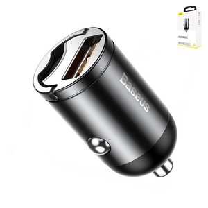 Car Charger Baseus Tiny Star, black, Quick Charge, 30 W, 5 A, 12 24 V  #VCHX A0G