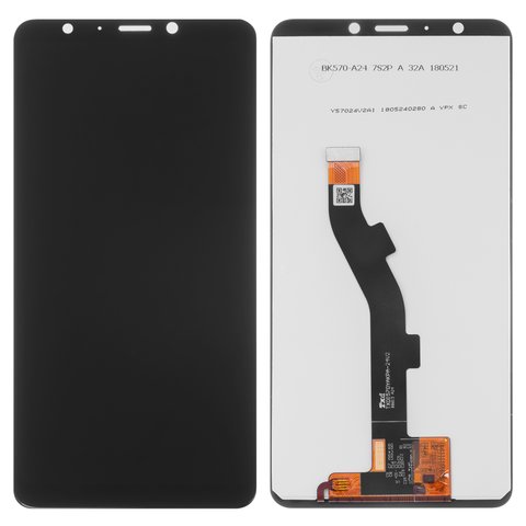 LCD compatible with Meizu M8 lite, black, without frame, Original PRC  