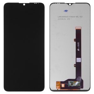 LCD compatible with ZTE Blade A51 2021 , Blade A71 A7030, black, without frame, Original PRC #TXDI650EBAPU 46 SKI651 B69 V0.1