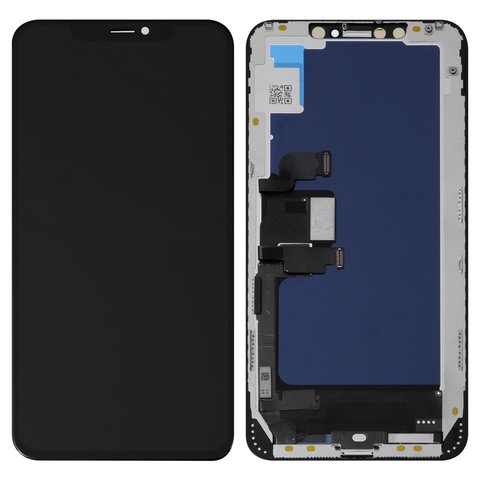 Дисплей для iPhone XS Max, черный, с рамкой, AAA, TFT , JK