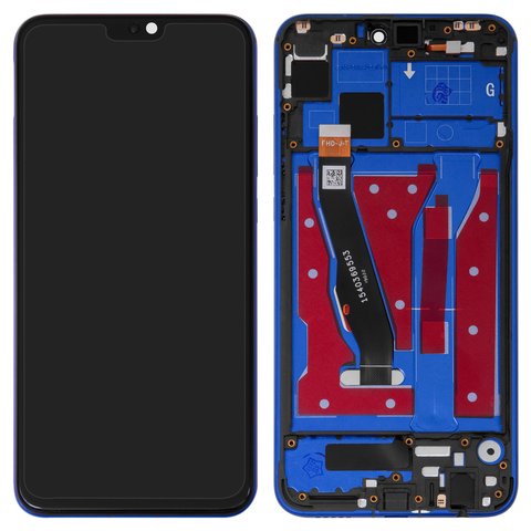 LCD compatible with Huawei Honor 8X, Honor View 10 Lite, dark blue, with frame, original change glass  , JSN L21 JSN L22 JSN L23 JSN L42 JSN AL00 JSN TL00 