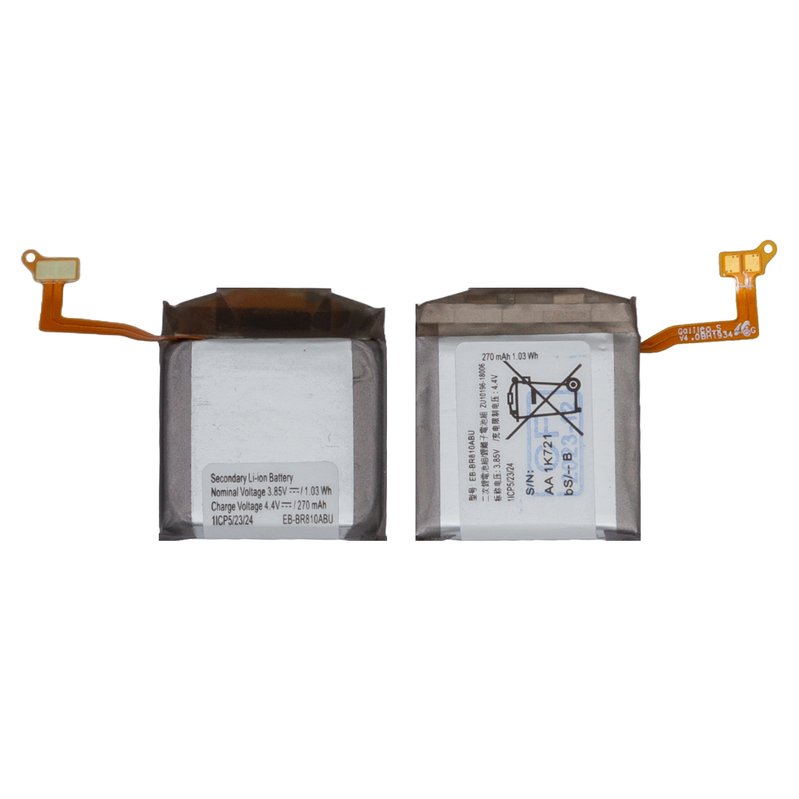 Battery EBBR810ABU compatible with Samsung Galaxy Watch 42mm, (Liion, 3.85 V, 270 mAh