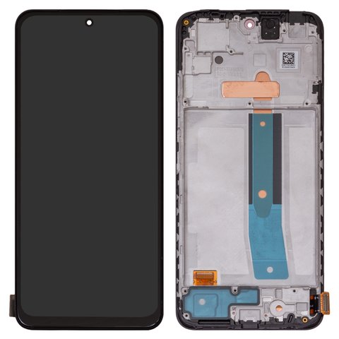 LCD compatible with Xiaomi Poco M4 Pro 4G, Redmi Note 11, Redmi Note 11S, Redmi Note 12S, black, with frame, High Copy, OLED  