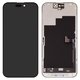 Pantalla LCD puede usarse con iPhone 15 Pro, negro, con marco, vidrio reemplazado