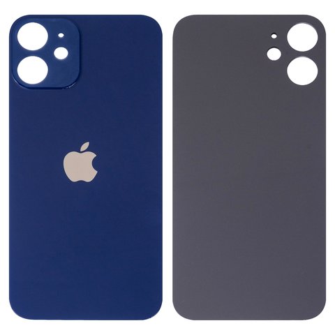 Housing Back Cover compatible with iPhone 12 mini, dark blue, no need to remove the camera glass, Original PRC , big hole 