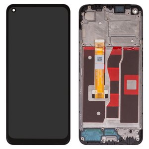 Дисплей для Oppo A54 4G, черный, с рамкой, High Copy, CPH2239, BV065WBM L03 MB00