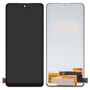 Pantalla LCD puede usarse con Xiaomi Redmi Note 13 4G, negro, sin marco, Copy, TFT 