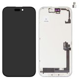LCD compatible with iPhone 17, (black, with frame, HC, (OLED), GX OEM soft, 120Hz)