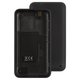 Housing Back Cover compatible with Nokia 620 Lumia, (black, with side button)