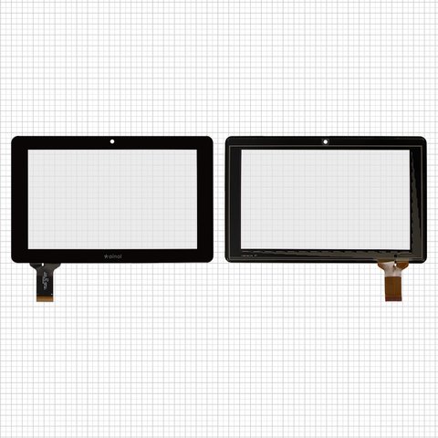 Touchscreen compatible with China Tablet PC 7"; Ainol Novo 7 Crystal, Novo 7 Elf, black, 186 mm, 30 pin, 117 mm, capacitive, 7"  #HOTATOUCH C186116A1 C186116A1 PG FPC635DR FT5206GE1
