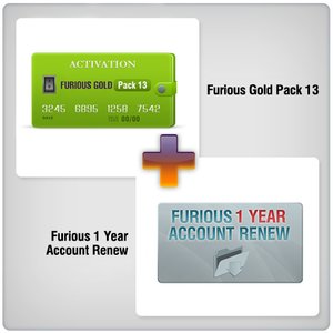Furious 1 Year Account Renew + Furious Gold Pack 13