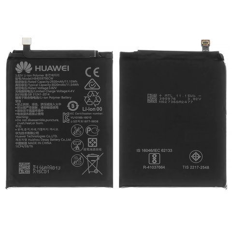 Battery HB405979ECW compatible with Huawei Honor 6A, Honor 6C, Honor 8A, Honor 8S, Honor Play 8a, Nova, Nova Lite 2017 , P9 Lite mini, Y5 2017 , Y5 2018 , Y5 2019 , Y5 Prime 2018 , Y6 2017 , Y6 2019 , Y6 Prime 2019 , Y6 Pro 2017 , Y6 Pro 2019 , Li Polymer, 3.82 V, 3020 mAh, Original PRC , MRD LX2 