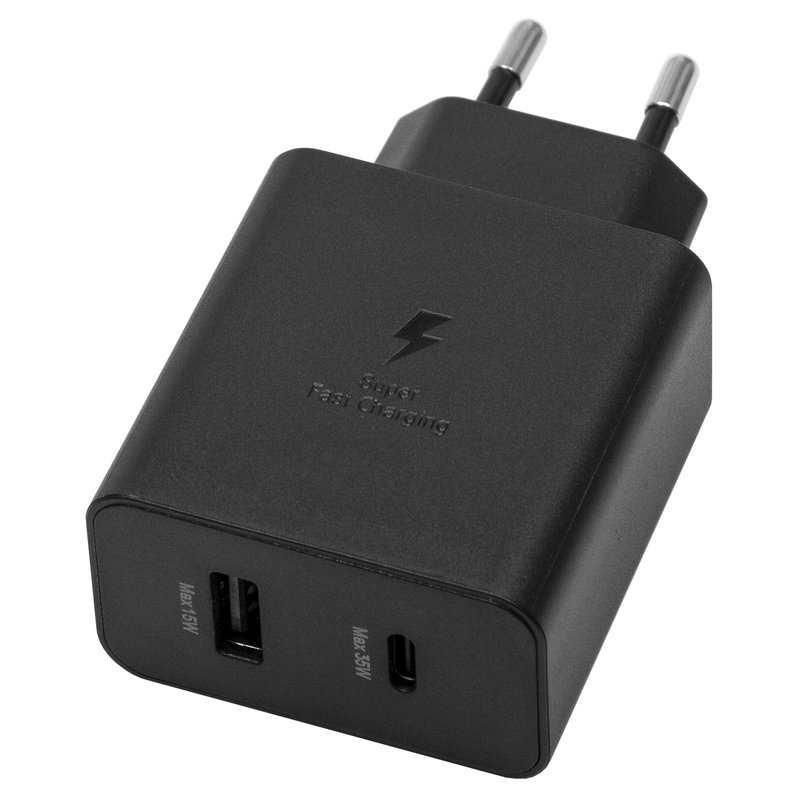 Mains Charger EP-TA220, (35 W, Power Delivery (PD), black, 2 outputs ...