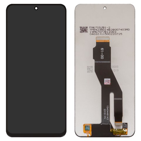 LCD compatible with Huawei Honor 90 Lite, Honor X8a, black, without frame, High Copy, CRT LX1, CRT LX2, CRT LX3, CRT NX1