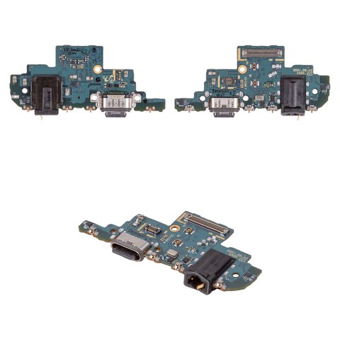 Flat Cable compatible with Samsung A528 Galaxy A52s 5G, charge connector, with microphone, with components, Original PRC , charging board, ver. K2