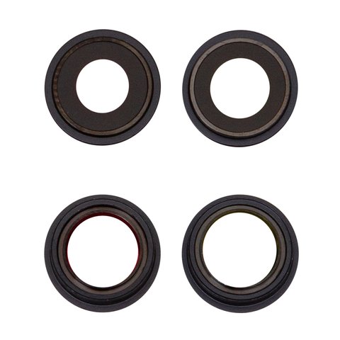 Camera Lens compatible with iPhone 13 mini, black, with frames, set 2 pcs. 