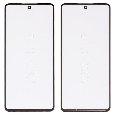 Housing Glass G+OCA PRO compatible with Samsung M536 Galaxy M53, with OCA film, black 