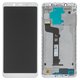 LCD compatible with Xiaomi Redmi Note 5, (white, with frame, Copy, In-Cell, (TFT))