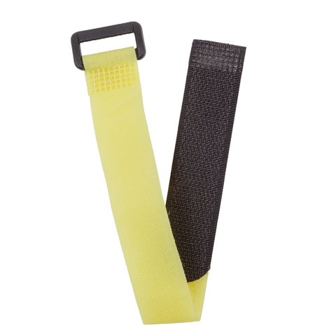 Cable Wrap Tape, yellow, 20 mm, 30 cm, strap velcro