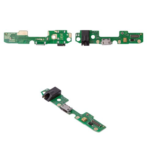 Flat Cable compatible with Tecno Pova, headphone connector, charge connector, with microphone, Copy, charging board