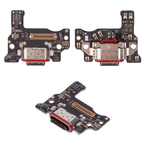 Flat Cable compatible with Motorola Edge 50 Neo, charge connector, with components, High Copy, charging board 